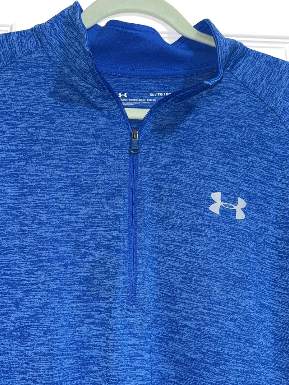 Under Armour Royal Blue Heather Quarter-Zip Pullover